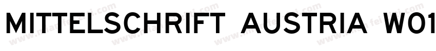 Mittelschrift Austria W01 D字体转换